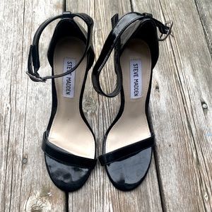 Steve Madden Patent Black Heels W US6.